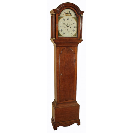 Antique Grandfather Clock of small proportions by Elliott of Ashford