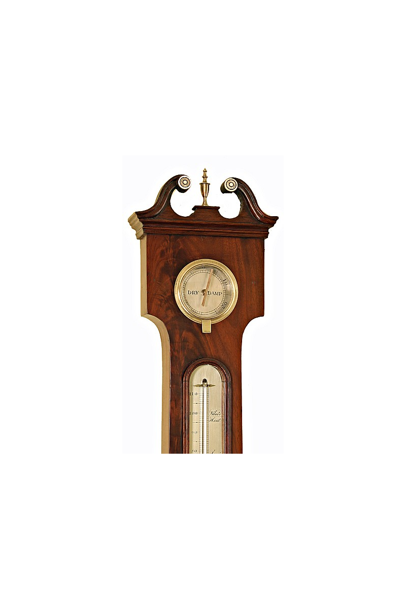 Mahogany Wheel Barometer by Joseph Butti of Taunton