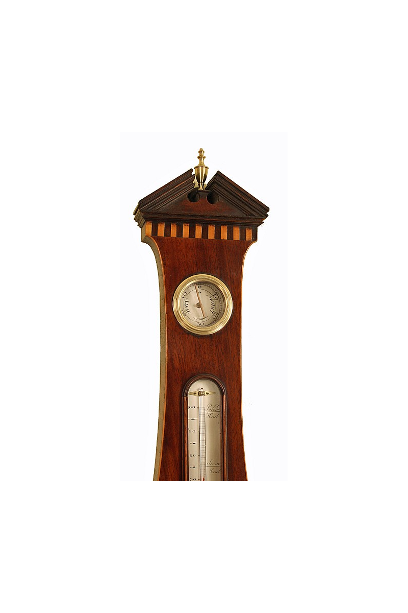 Rare Mahogany Wheel Barometer by Woller of Birmingham
