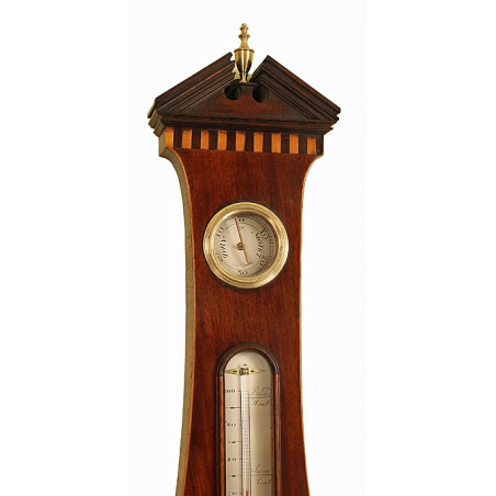 Rare Mahogany Wheel Barometer by Woller of Birmingham