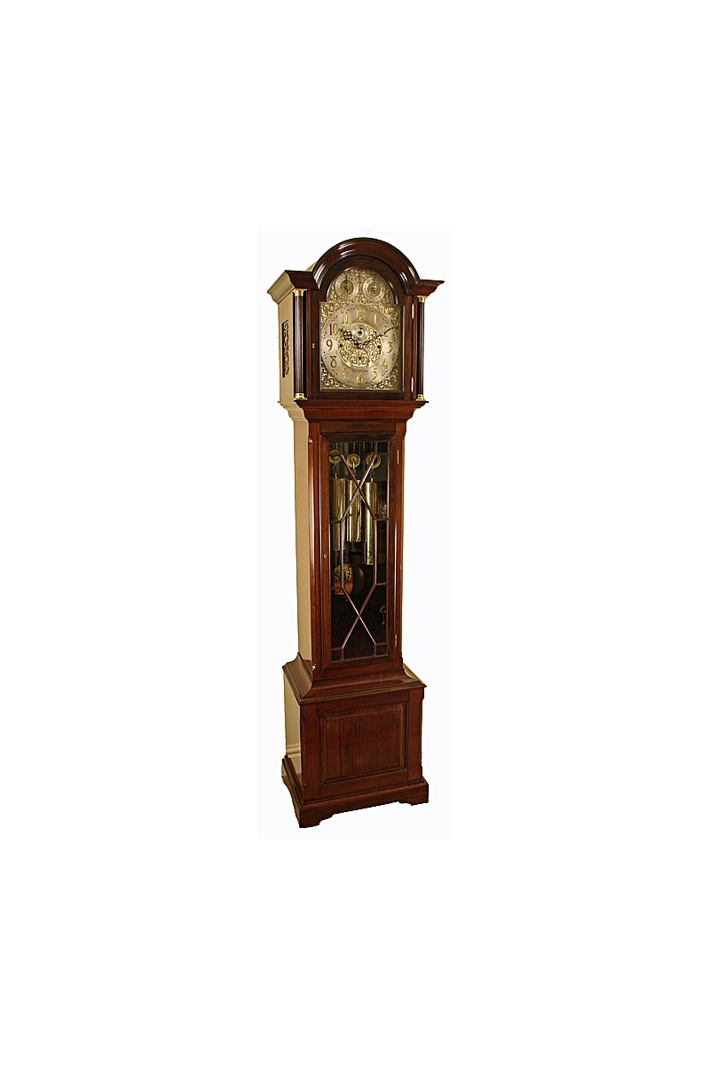 An impressive quarter striking Regulator Grandfather Clock by Mann of Gloucester