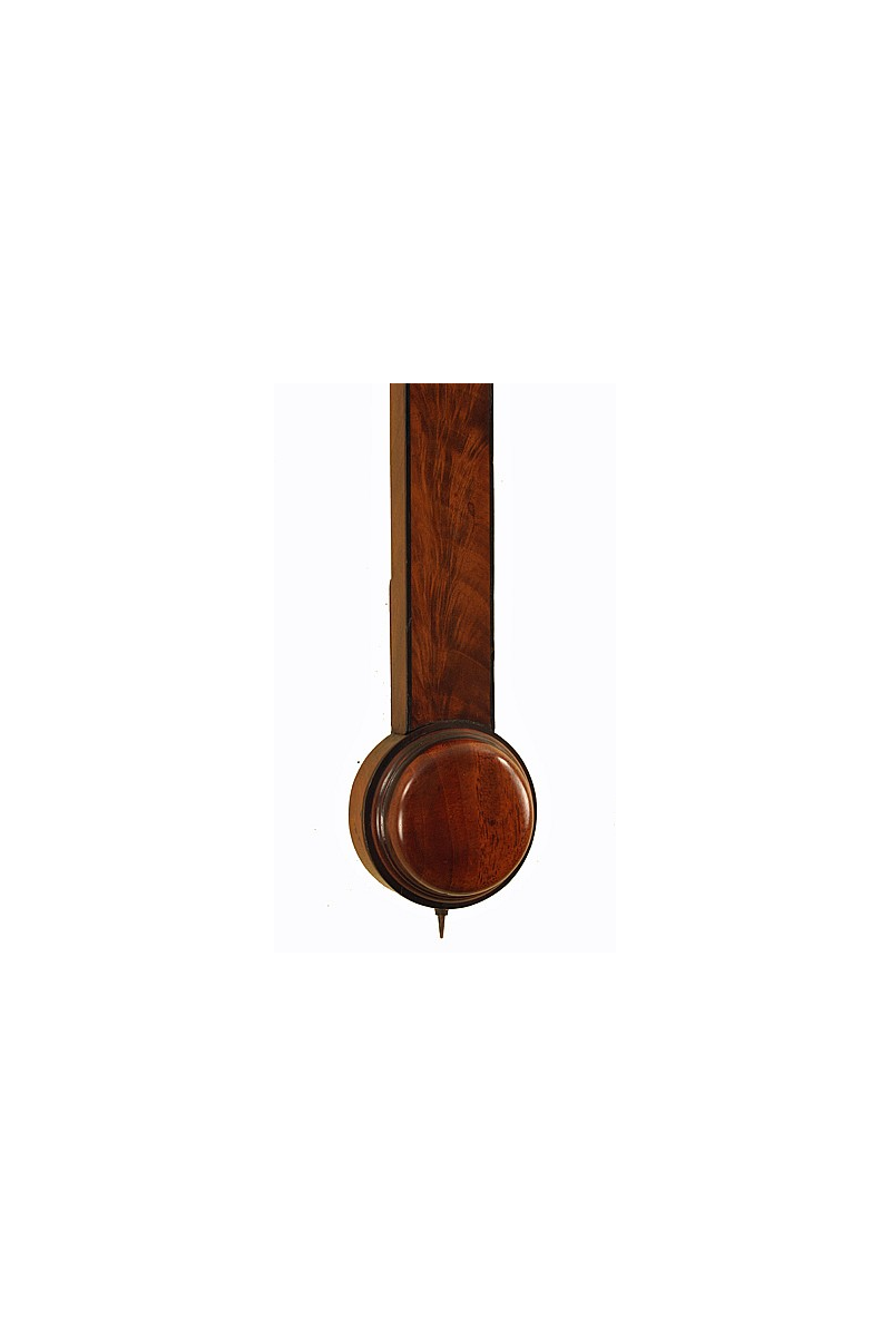 Elegant mahogany stick barometer by Abraham of Bath