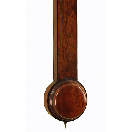 Elegant mahogany stick barometer by Abraham of Bath