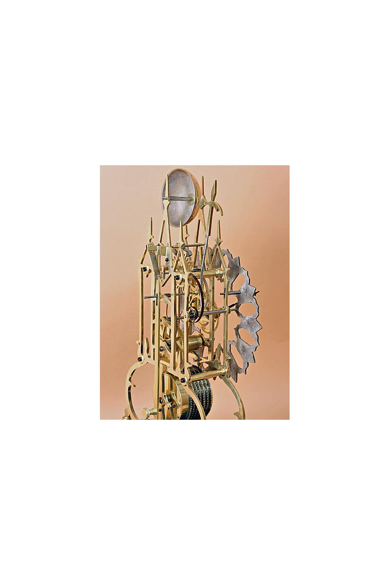 Small English Fusee Skeleton Clock