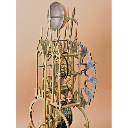 Small English Fusee Skeleton Clock