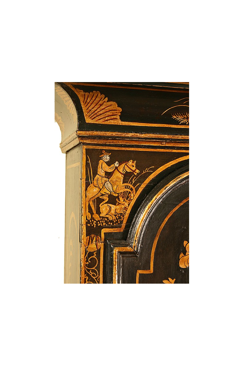 18th Century Chinoiserie decorated Longcase Clock by Estwick of London 18th Century Chinoiserie decorated Longcase Clock by Estwick of London