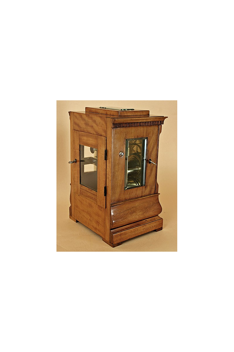 Rare Satinwood Mantel Clock of small size