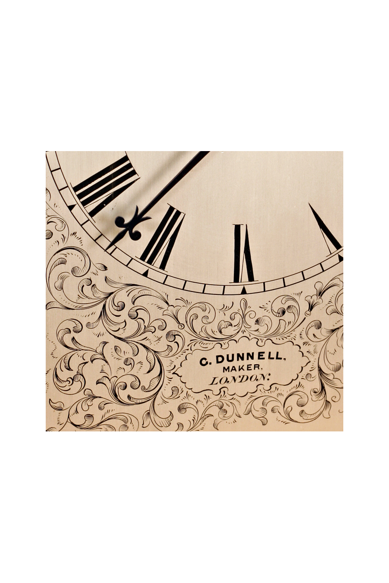 Four Glass Mantel Clock by Dunnell of London