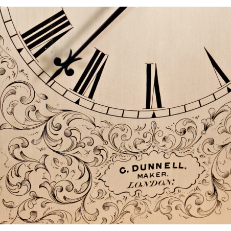 Four Glass Mantel Clock by Dunnell of London