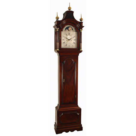 Moonphase Longcase Clock by Nathaniel Hedge of Colchester