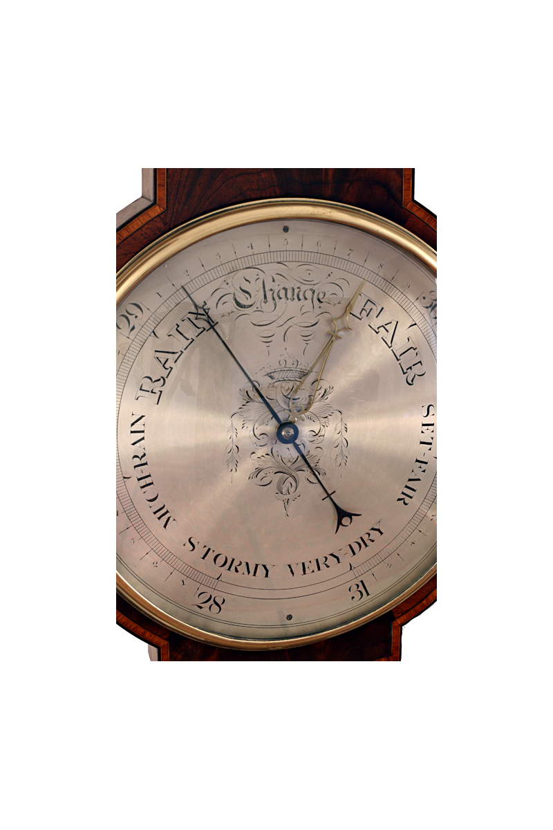 Rare Wheel Barometer by Silvani & Fratelli of Brighton
