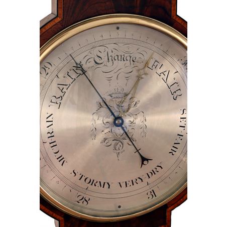Rare Wheel Barometer by Silvani & Fratelli of Brighton