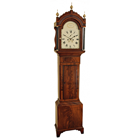 Elegant Mahogany Grandfather Clock by Haddack of Bath....