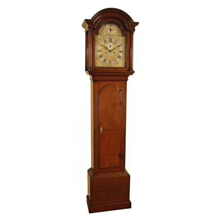 Oak Longcase Clock by Tarry of Newport