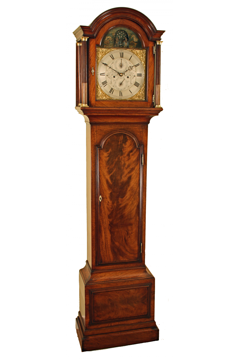Rare Automata Longcase Clock by Thomas Oliver of Hitchin