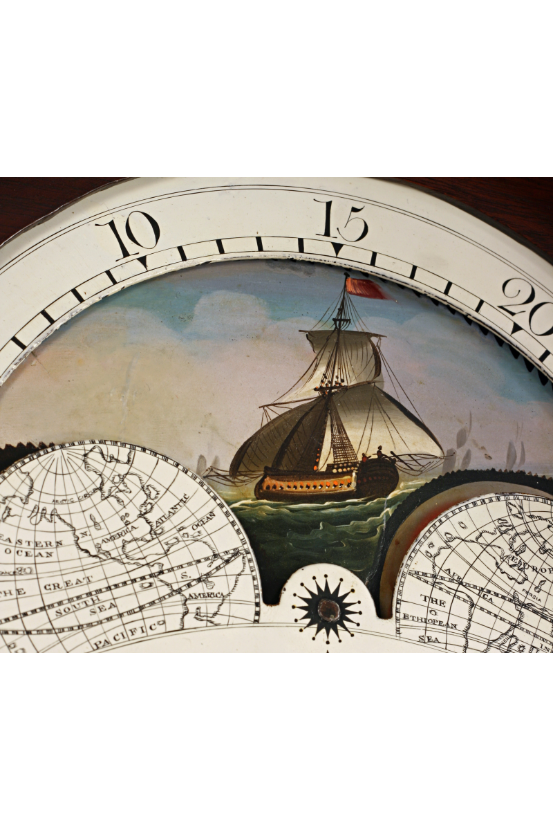 Moonphase longcase clock by Bartley of Bristol