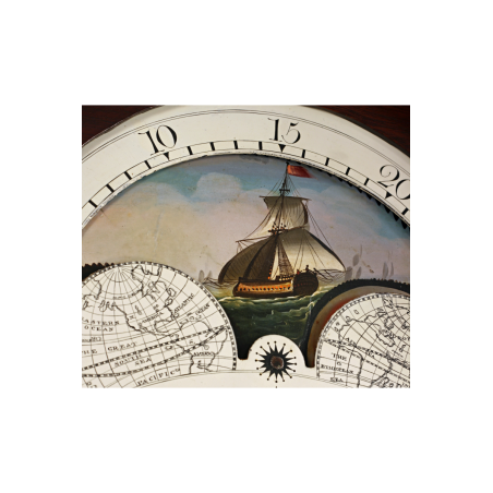 Moonphase longcase clock by Bartley of Bristol