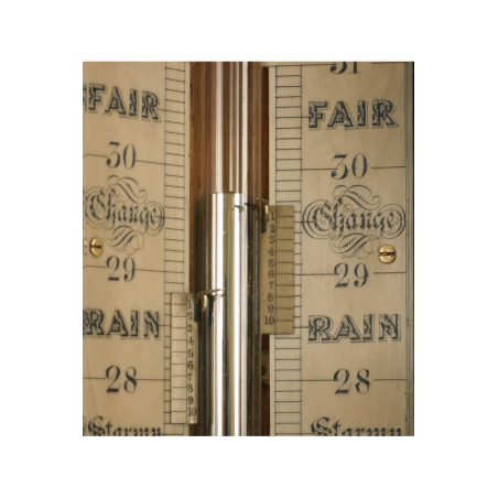 Rare Oak Stick Barometer by Adie & Son of Edinburgh