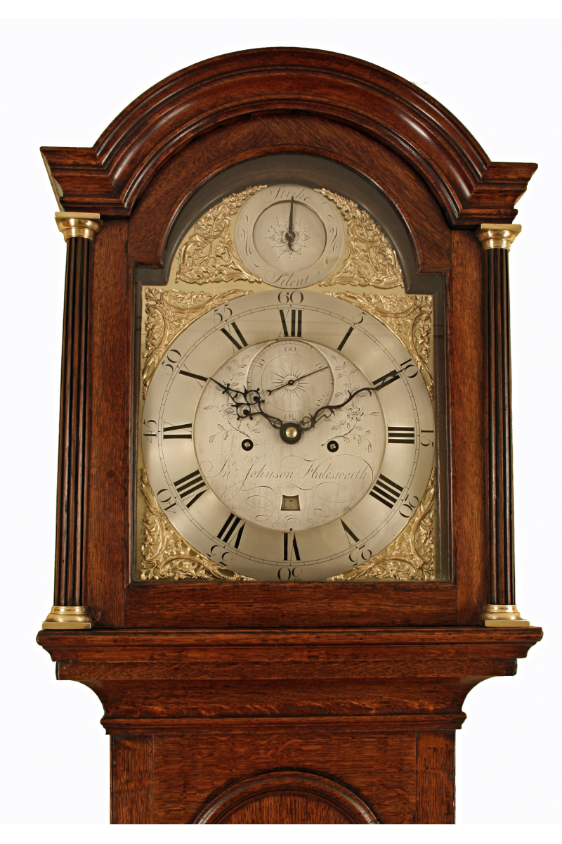 Oak Longcase Clock by Johnson of Halesworth