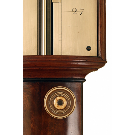 Bow Fronted Stick Barometer by Rubergall of London