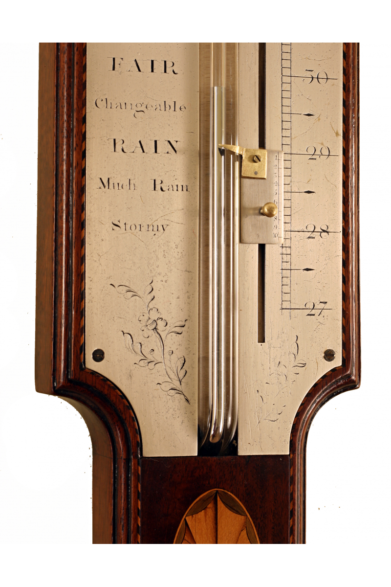 Rare Mahogany Stick Barometer by Gatty of London