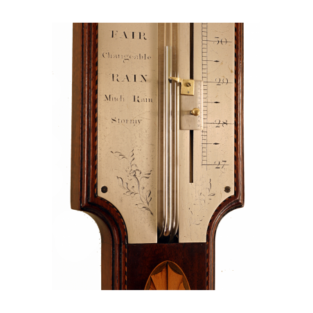 Rare Mahogany Stick Barometer by Gatty of London