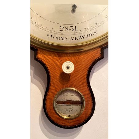 Georgian Wheel Barometer by Charles Aiano of London