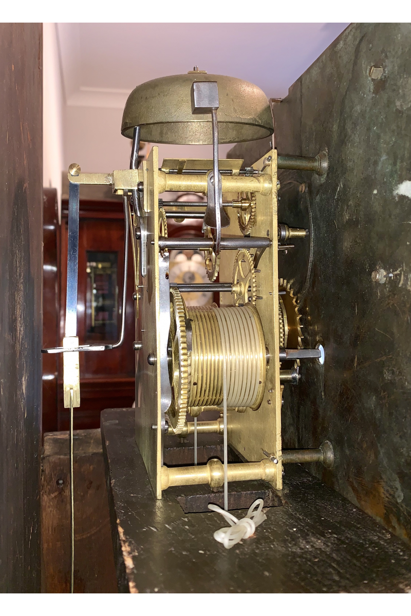Oak longcase clock by Lynch of Newbury