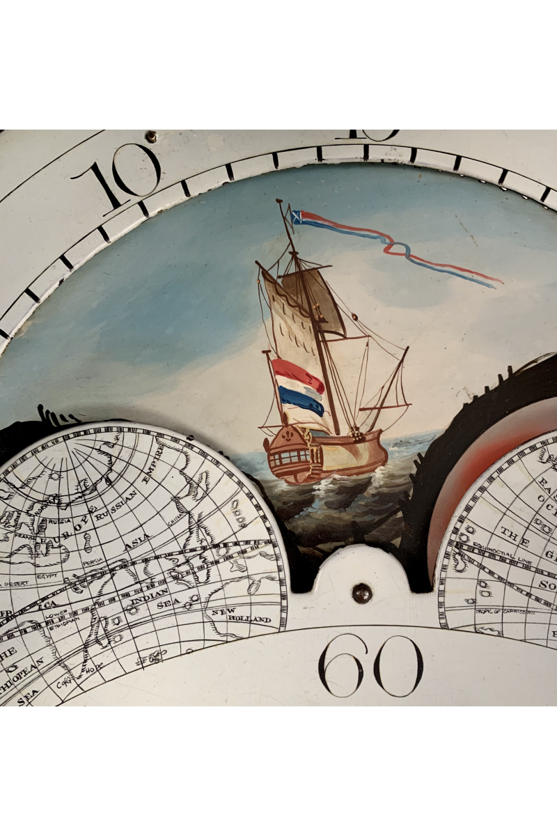 Small Moonphase longcase clock by Wright of Kennoway
