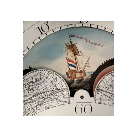 Small Moonphase longcase clock by Wright of Kennoway