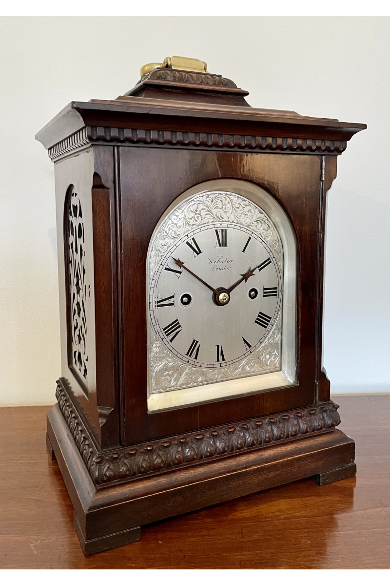 Mahogany bracket clock by...