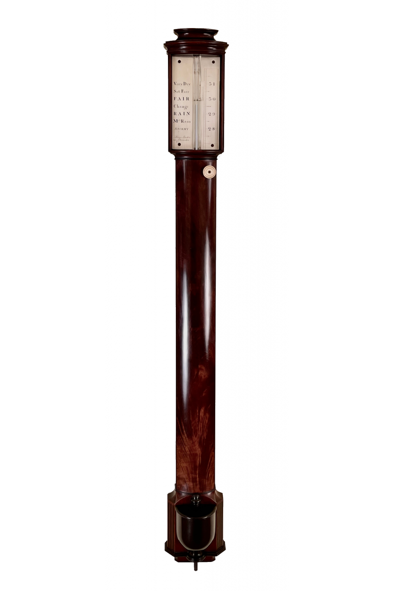 Bow Fronted stick barometer...