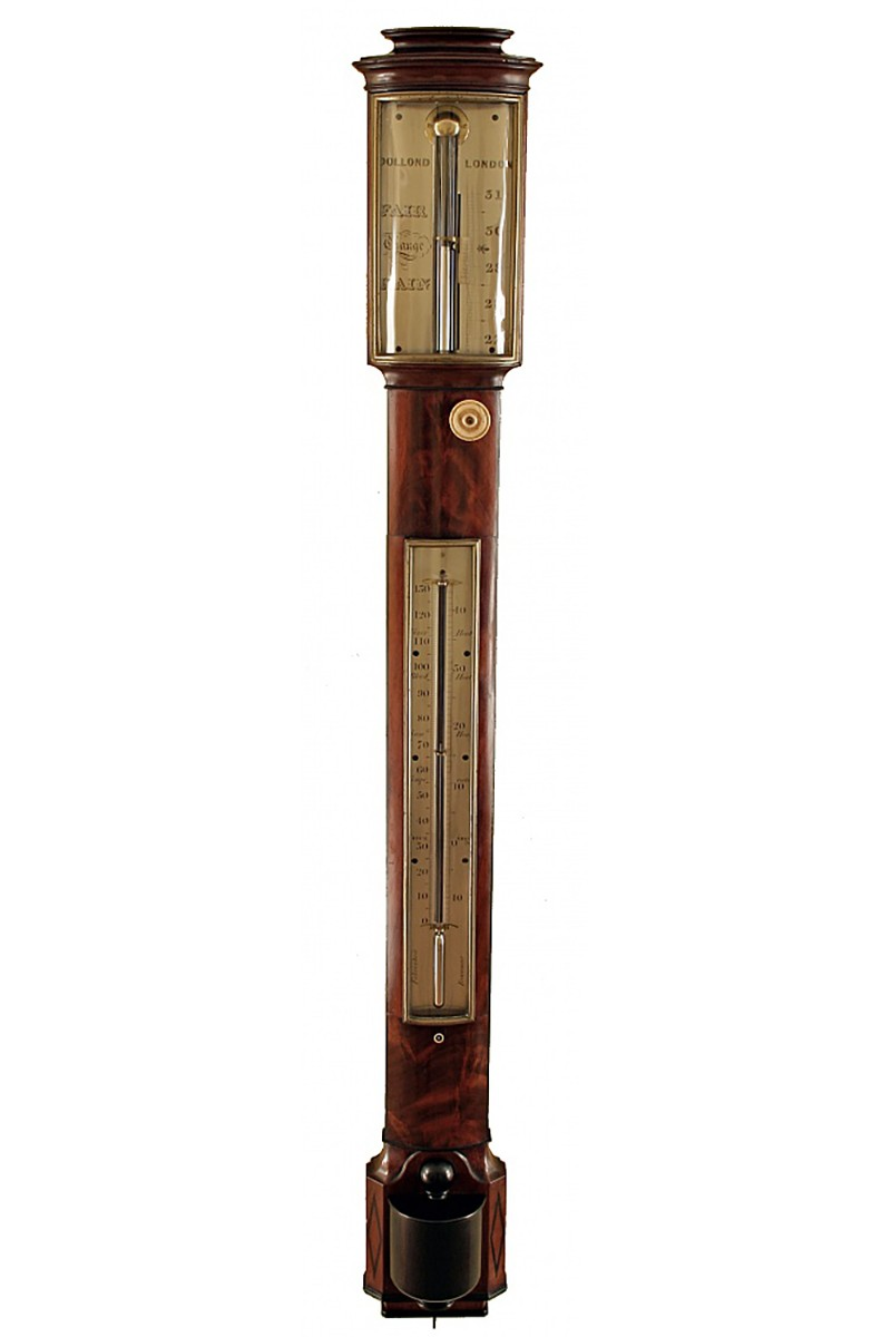 Bow Fronted Stick Barometer...