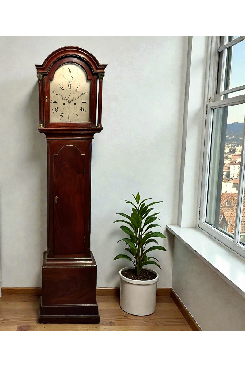Mahogany longcase clock by...