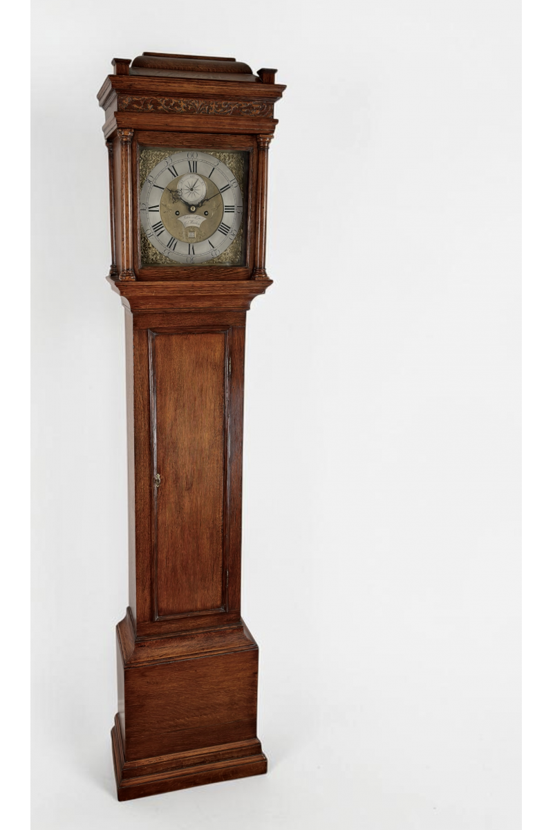Oak longcase clock by John...