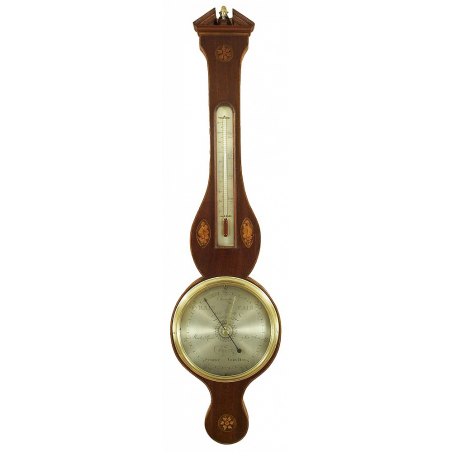 Early Mahogany Wheel Barometer by Charles Terelli of London