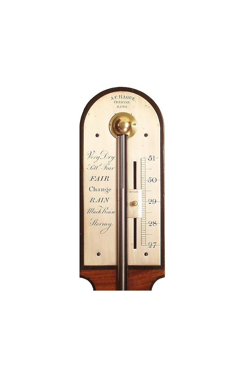 Antique Stick Barometer by Hague of Bath