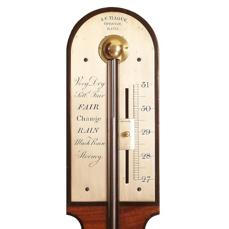 Antique Stick Barometer by Hague of Bath