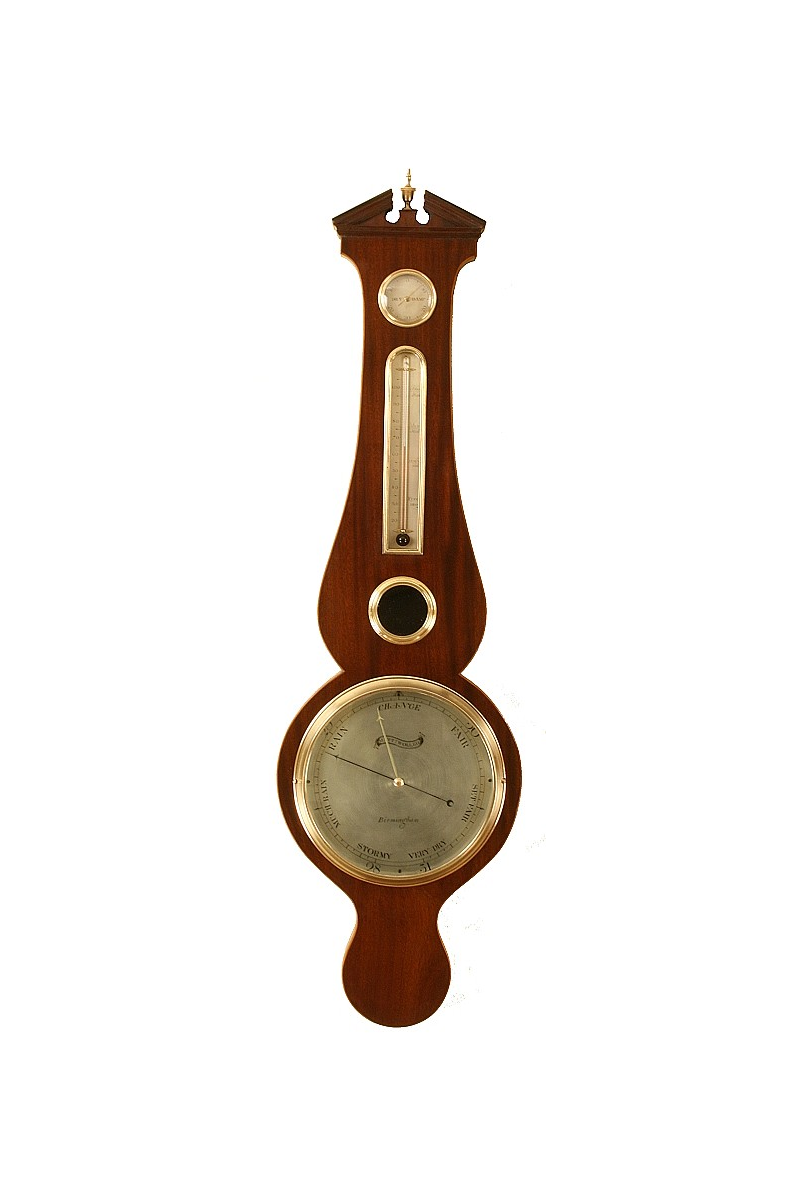 Antique Wheel Barometer by Matthew Woller of Birmingham