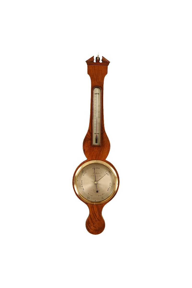 Antique Mercury Wheel Barometer by Francis Molton of St. Lawrence Steps, Norwich