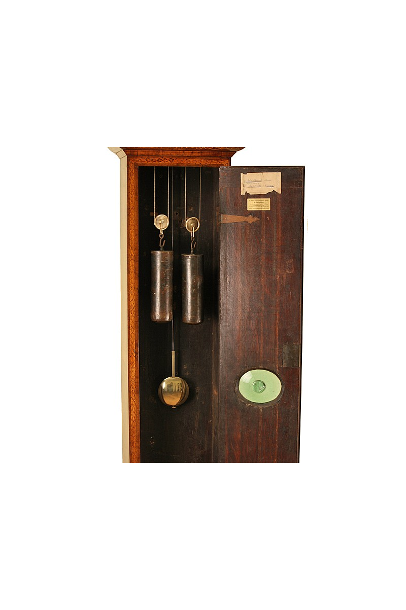 Arabesque & Strap Marquetry Grandfather Clock by John Farwell - London Arabesque & Strap Marquetry Grandfather Clock by John Farwell - London