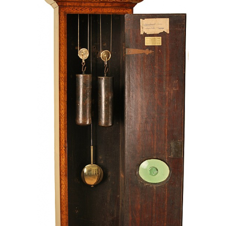 Arabesque & Strap Marquetry Grandfather Clock by John Farwell - London