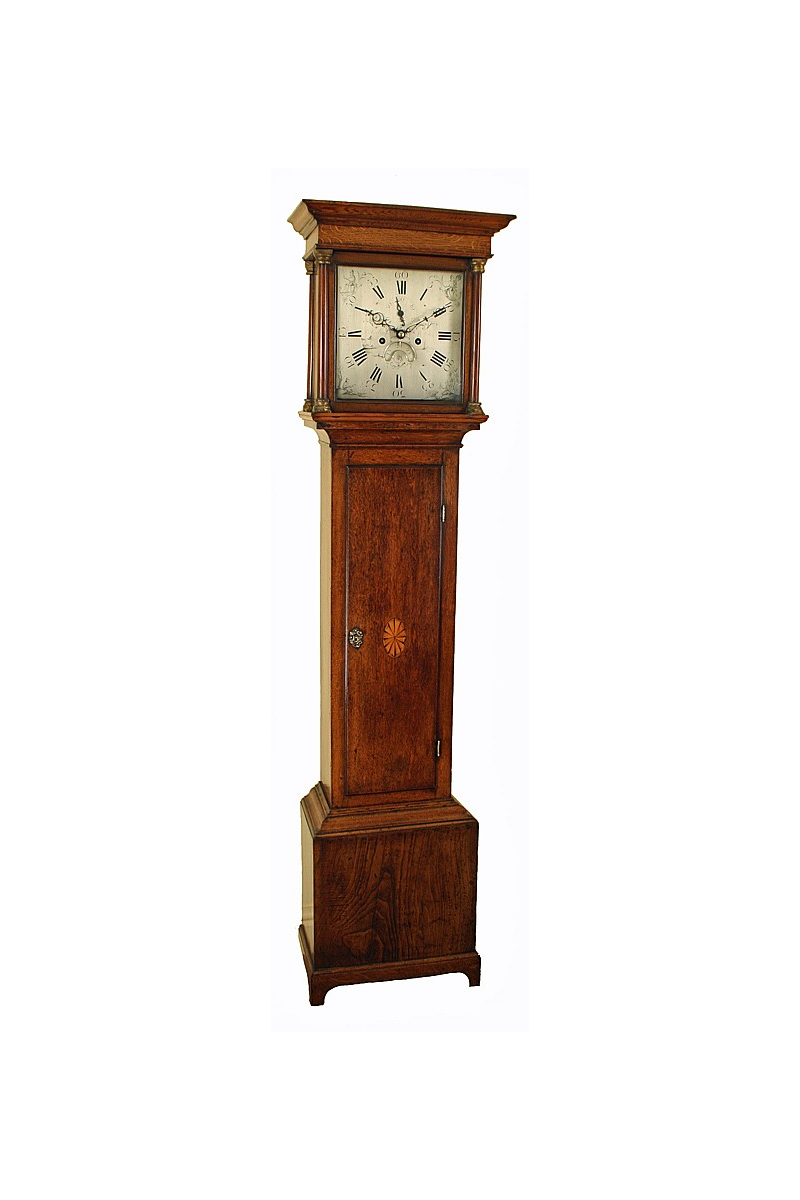 Small Antique Grandfather Clock by Cockings of Bridgewater