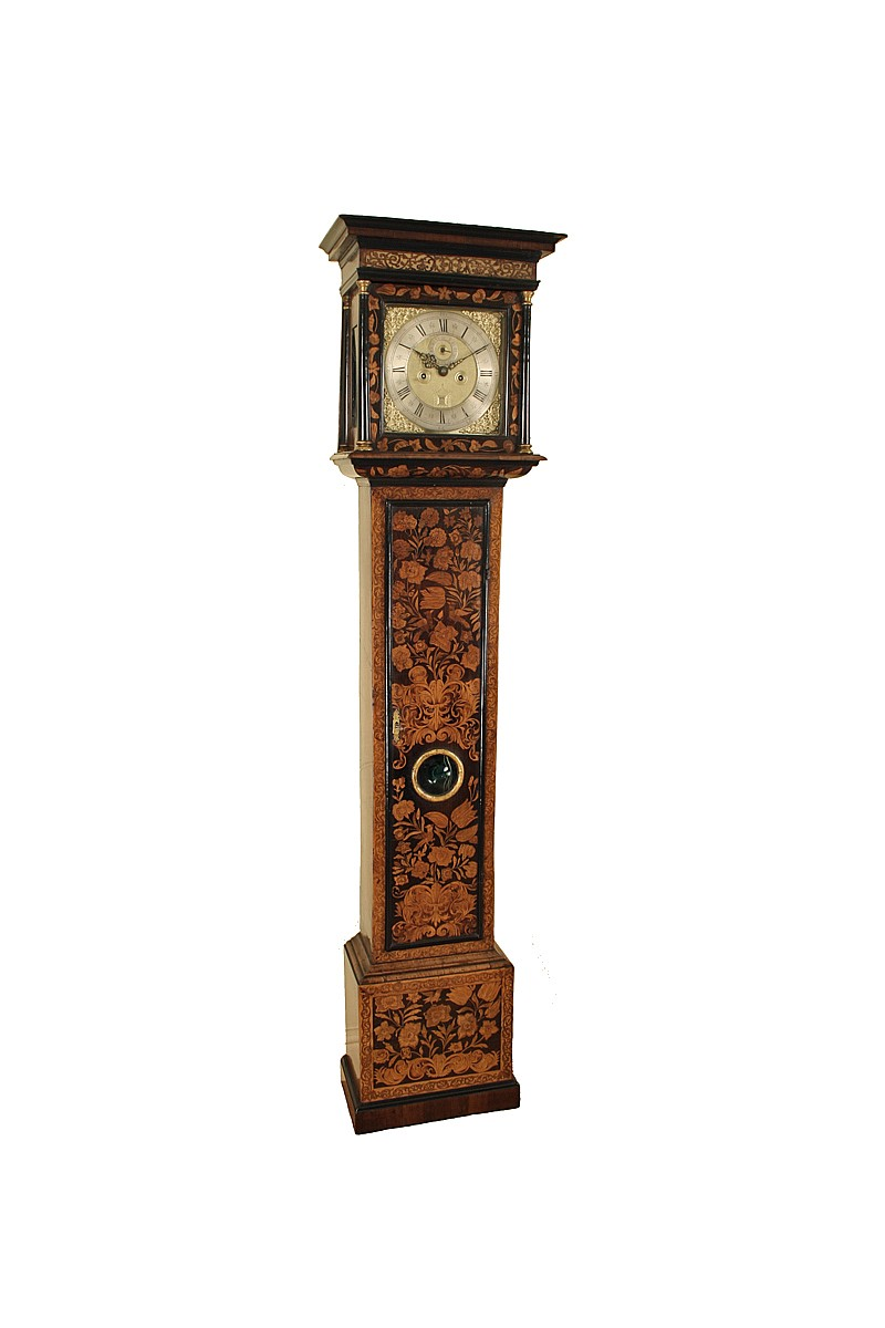 Marquetry Grandfather Clock by Isaac Penton of London