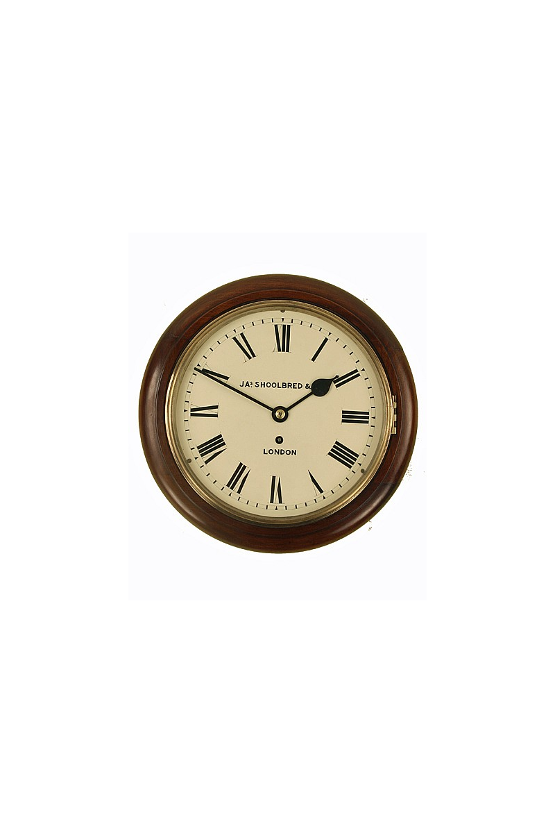 Small Antique Wall Clock by Shoolbred of London