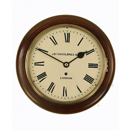 Small Antique Wall Clock by Shoolbred of London