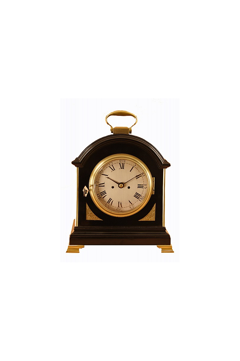 Small Ebonised Mantel Clock by George Monro of Edinburgh