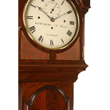 Quarter Striking Antique Grandfather Clock by Robert Best of St Pauls, London
