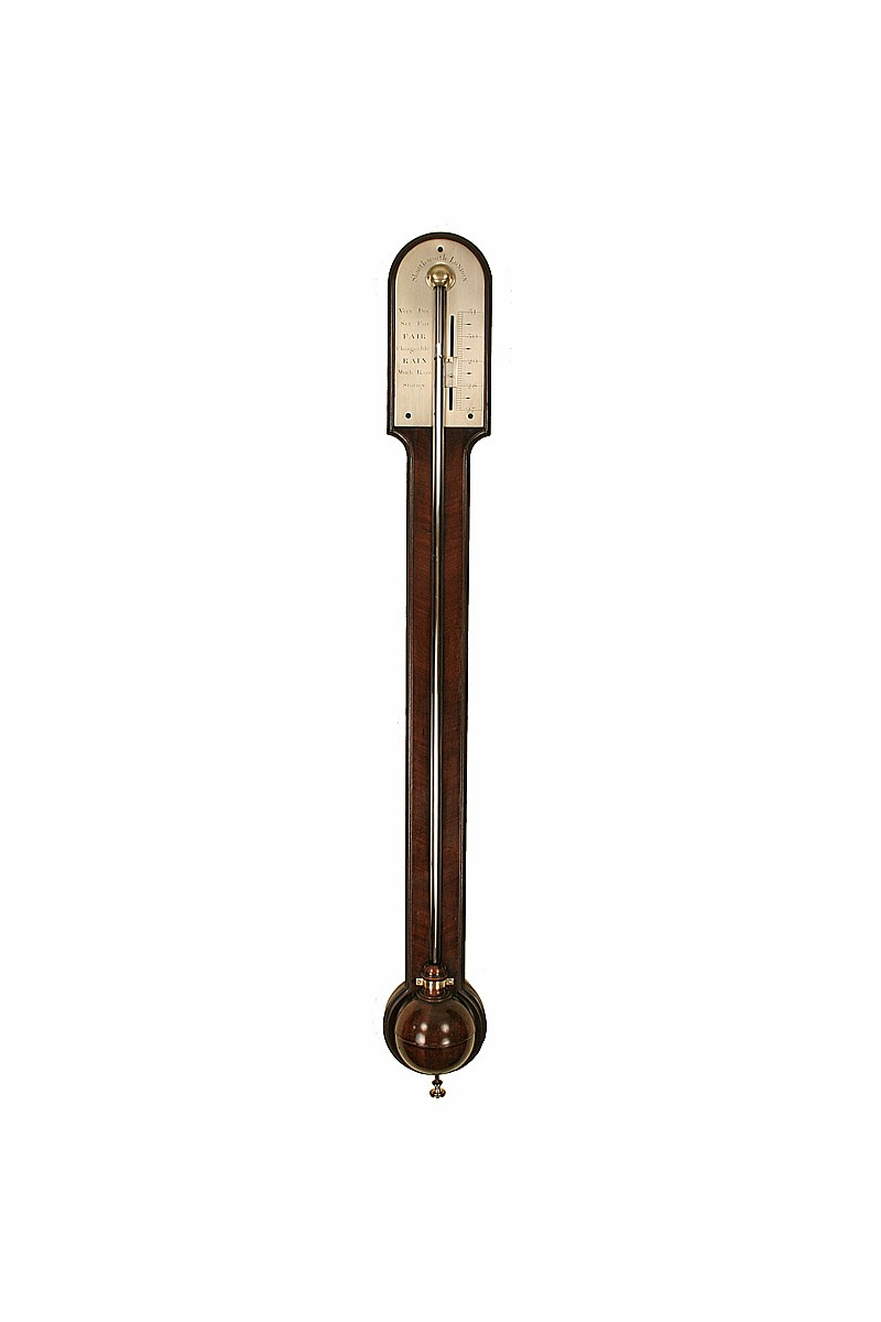 Mahogany Stick Barometer by Henry Raines Shuttleworth of London