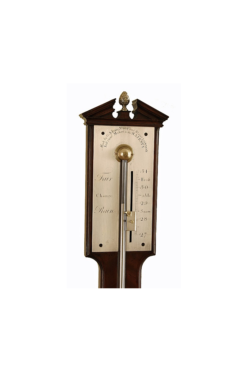 Antique Stick Barometer by Adams of London